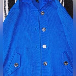Vintage Blue Ralph Lauren Button-Up Cardigan